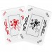 Carti de joc poker Texas Hold'em, profesionale, Piatnik (Austria), 100% plastic, index mare + peek index, culoare spate albastru